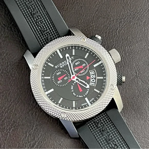 Burberry Sport Chronograph Mens Watch BU7700 Swiss Quartz Movement - Picture 2 of 16